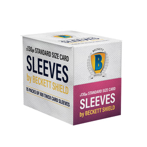 Beckett Shield Thick 130pt soft penny sleeve 5pk 100ct each