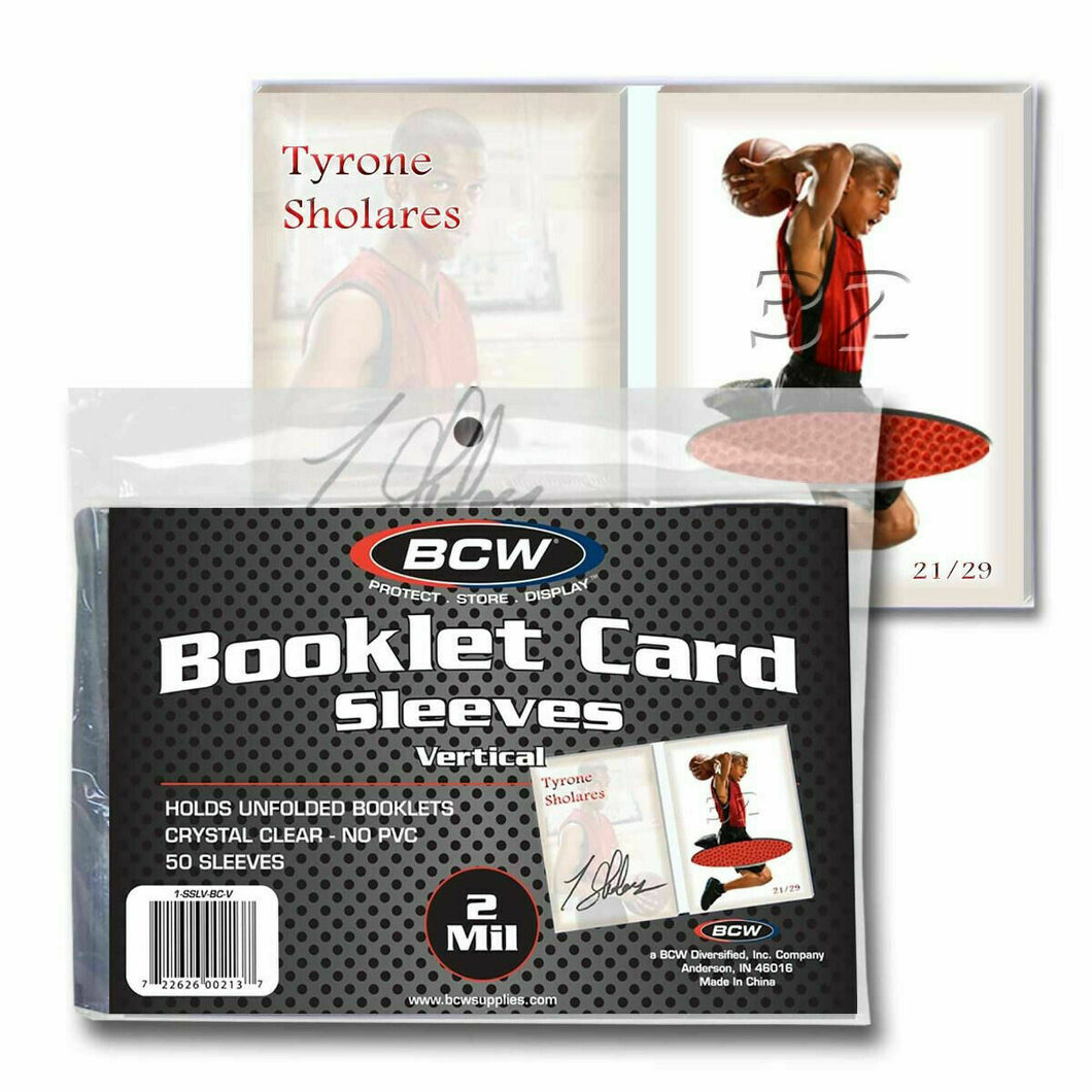 3 PK (150 TOTAL) BCW SOFT VERTICAL PROTECTIVE SOFT SLEEVES
